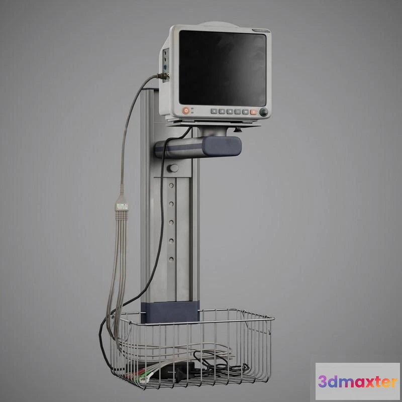 1521274 - PBR Game 3D Models - EKG Monitor 3D Max