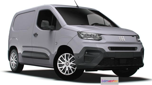 1521278 - PBR Game 3D Models - Fiat E Doblo SWB Van 2024 3D Max