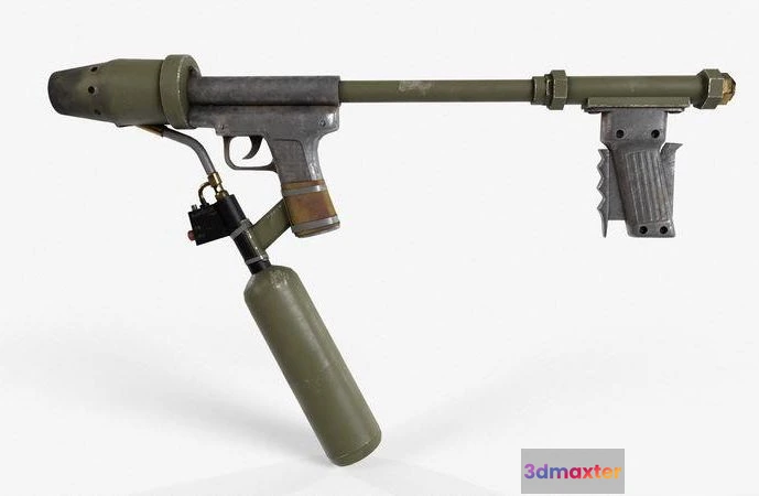 1521280 - PBR Game 3D Models - Flamethrower 3D Max