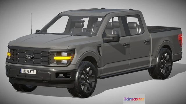 1521286 - PBR Game 3D Models - Ford F-150 STX 2024 3D Max