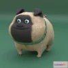 1521290 - PBR Game 3D Models - Funny cartoon dog Low-poly 3D Max