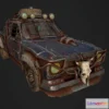 1521326 - PBR Game 3D Models - Mad Max Vehicle post apocalyptic car 3D Max