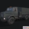 1521334 - PBR Game 3D Models - Military Truck Low-poly 3D Max