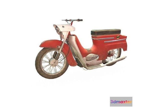 1521346 - PBR Game 3D Models - Old soviet motorcycle 3D Max