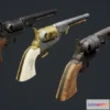 1521360 - PBR Game 3D Models - Revolver Colt Navy 3D Max