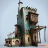 1521380 - PBR Game 3D Models - Small House 3D Max