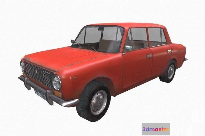 1521386 - PBR Game 3D Models - Soviet car Lada 2101 3D Max