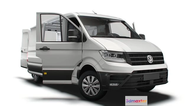 1521420 - PBR Game 3D Models - VW Crafter Panel Van L2H1 HQ Interior 2023 3D Max