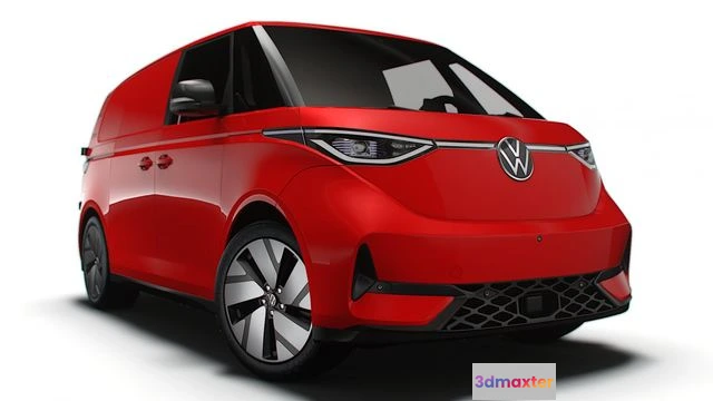1521422 - PBR Game 3D Models - VW ID Buzz Cargo LWB GTX 2024 3D Max