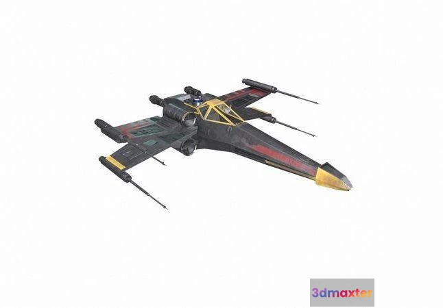 1521430 - PBR Game 3D Models - X-wing star wars force awakens fighter jet 3D Max
