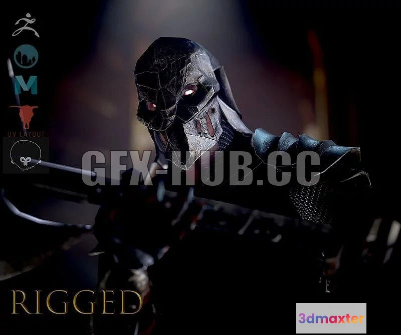 1521480 - PBR Game 3D Models - 777#gfx-hub.cc#777Knight -demon 3D Max