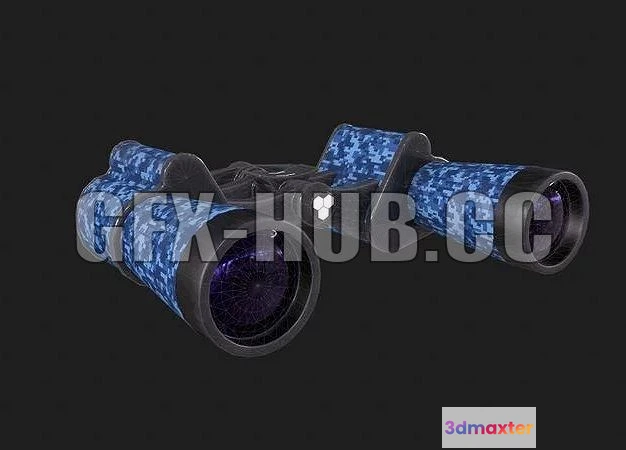 1521488 - PBR Game 3D Models - check more gfx- h u b Binocular 3D Max