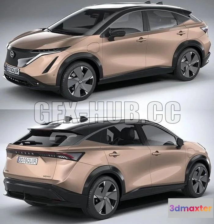 1521506 - PBR Game 3D Models - g f x @ h u b @ cc Nissan Ariya 2021 3D Max