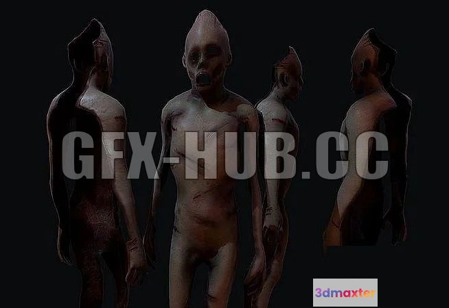 1521520 - PBR Game 3D Models - G@F@X-H#U#B.CC=5Very creepy Skinned Tortured people 3D Max