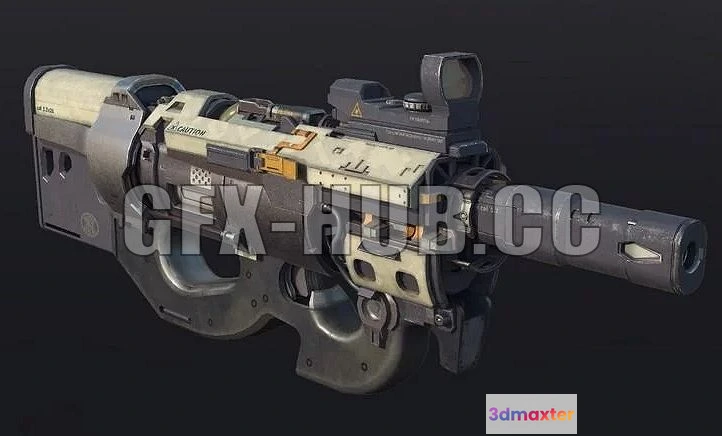 1521552 - PBR Game 3D Models - gfx@hub@cc=FN P90 - Elijah McNeal Fan Art 3D Max