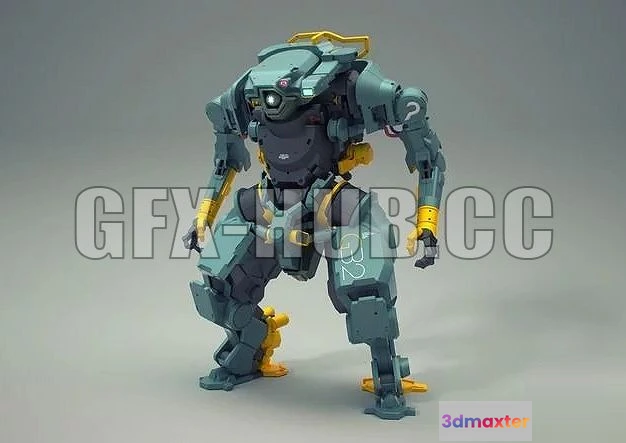 1521556 - PBR Game 3D Models - gfx=hub=cc2Heavy Lifter Mech 3D Max