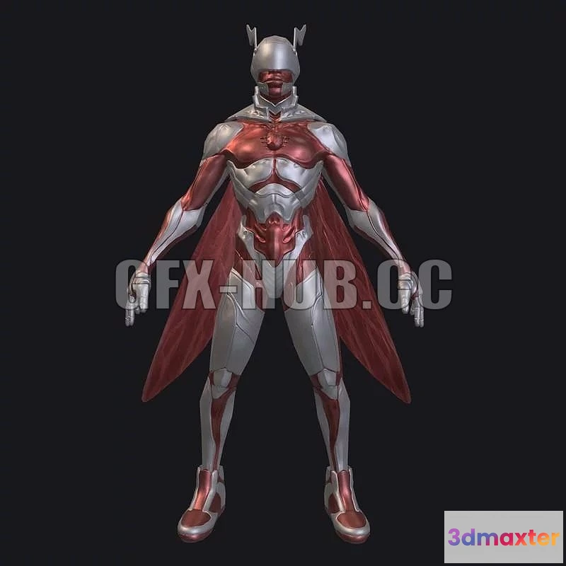 1521574 - PBR Game 3D Models - -GFX-HUB.CC-Superhero Suit 3D Max
