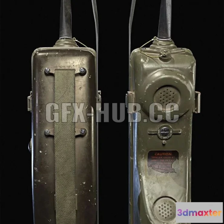 1521588 - PBR Game 3D Models - more at GFX-HUB dot CC#ANPRC-6 RADIO 3D Max