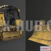 1521600 - PBR Game 3D Models - more stuff=gfx-hub.co=Caterpillar D1 Bulldozer 3D Max