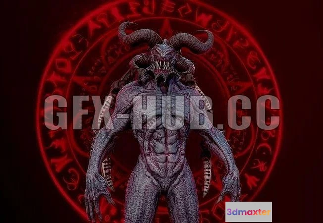1521602 - PBR Game 3D Models - more stuff=gfx-hub.co=Demon Lord 4k textures 3D Max