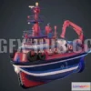 1521626 - PBR Game 3D Models - www.gfx-hub.cc_Tugboat 3D Max