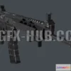 1521640 - PBR Game 3D Models - AR-15 CUSTOM 3D Max