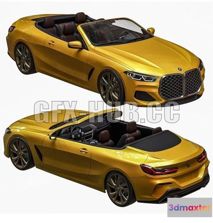 1521648 - PBR Game 3D Models - BMW M4 Cabrio 3D Max