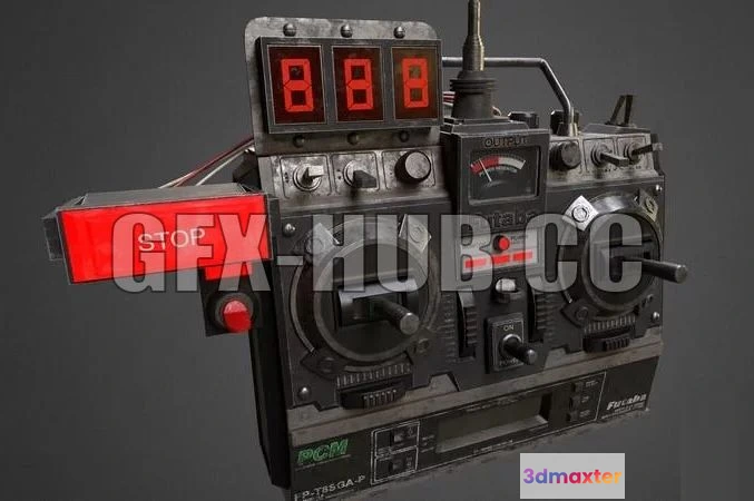 1521674 - PBR Game 3D Models - Futaba Controller 3D Max