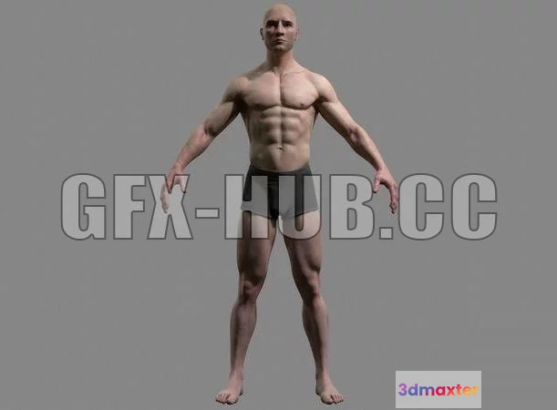 1521696 - PBR Game 3D Models - Male Character 3D Max