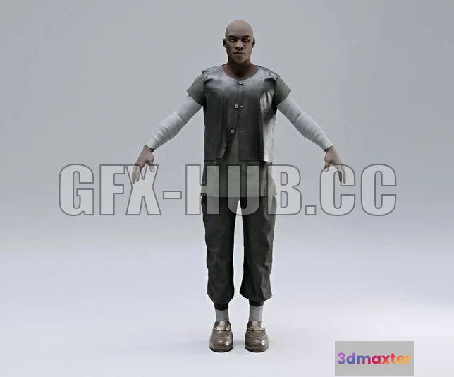 1521706 - PBR Game 3D Models - Medieval Village Character 3D Max