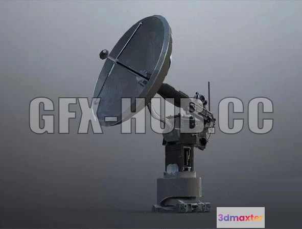 1521738 - PBR Game 3D Models - SciFi Satellite Dish 3D Max