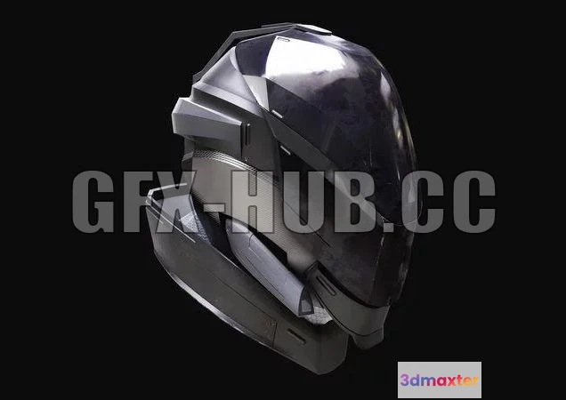 1521740 - PBR Game 3D Models - Scifi space helmet 3D Max