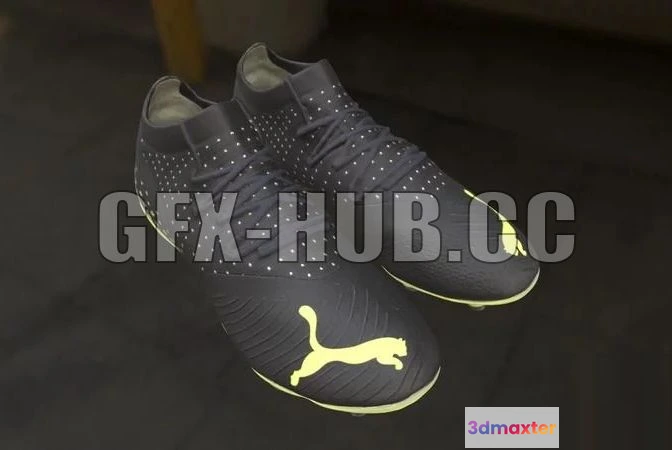 1521750 - PBR Game 3D Models - Soccer cleats 3D Max