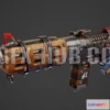 1521762 - PBR Game 3D Models - The Rust Gun 3D Max