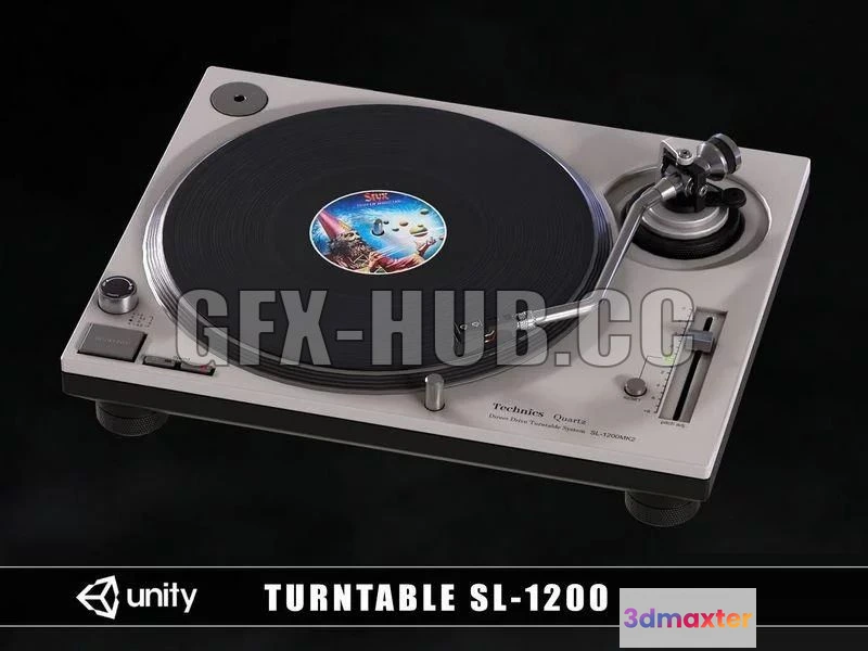 1521770 - PBR Game 3D Models - Turntable SL-1200 3D Max