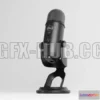 1521782 - PBR Game 3D Models - Yeti Podcast Mic - Black 3D Max