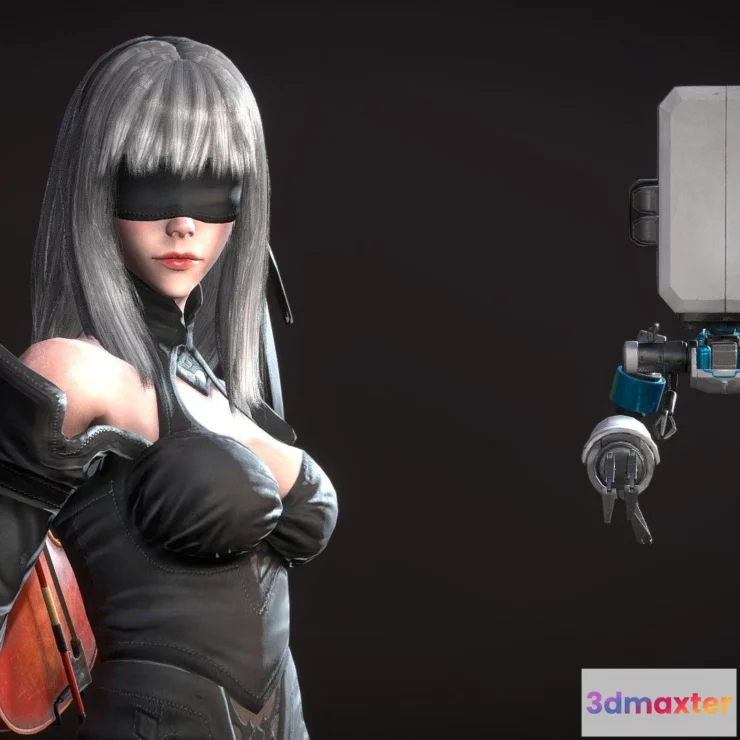 1521790 - PBR Game 3D Models - 10E The Violinist 3D Max