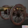 1521794 - PBR Game 3D Models - 1812 Cannon 3D Max