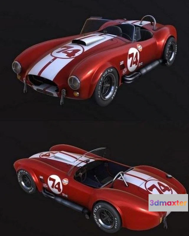 1521798 - PBR Game 3D Models - 1966 Shelby Cobra 427 3D Max