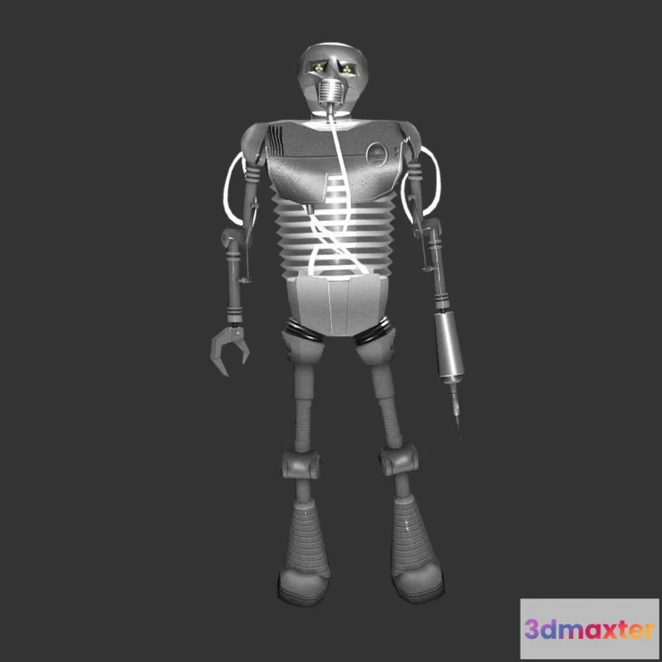 1521806 - PBR Game 3D Models - 2 1B Medical Droid 3D Max