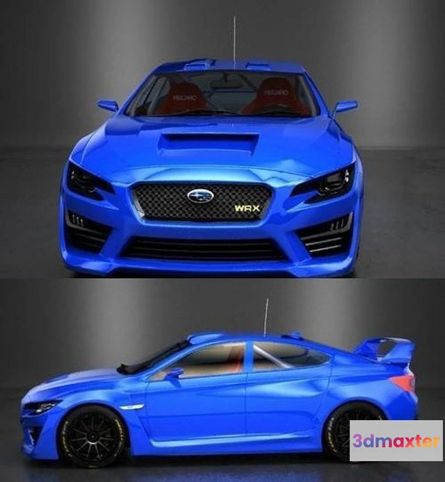 1521812 - PBR Game 3D Models - 2017 Subaru WRX STI R4 Group N 3D Max