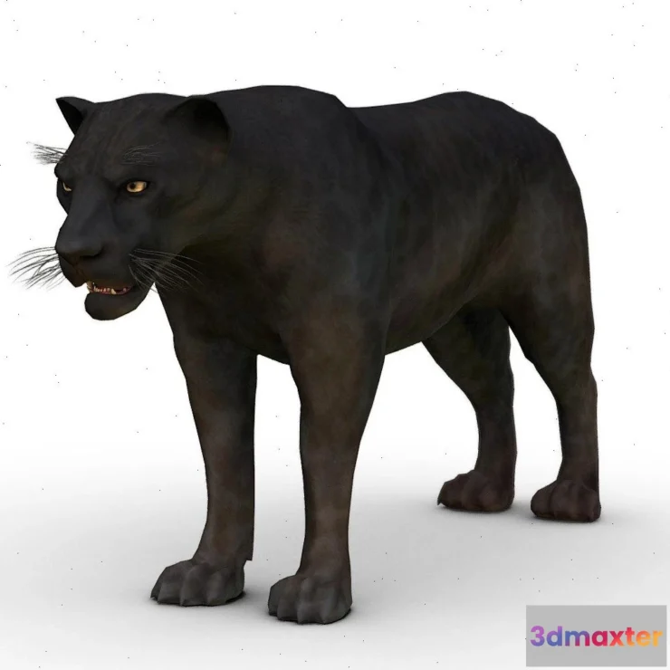 1521830 - PBR Game 3D Models - 3D Black Panther 3D Max