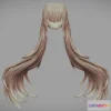 1521860 - PBR Game 3D Models - 3D Printable Stylized Hair 06 3D Max