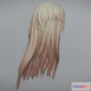 1521872 - PBR Game 3D Models - 3D Printable Stylized Hair 4 3D Max