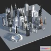 1521886 - PBR Game 3D Models - 3D World Skyscrapers Fbx 3D Max