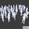 1521908 - PBR Game 3D Models - 50 Low Poly People Collection 1 3D Max