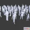 1521910 - PBR Game 3D Models - 50 Low Poly People Collection Pack 2 3D Max