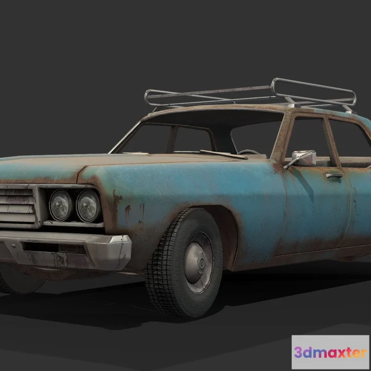 1521928 - PBR Game 3D Models - 68 Sedan 3D Max