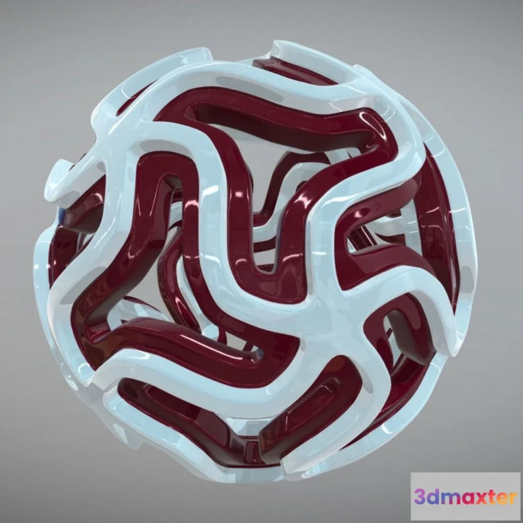 1521960 - PBR Game 3D Models - Abstract Candy Ball 3D Max