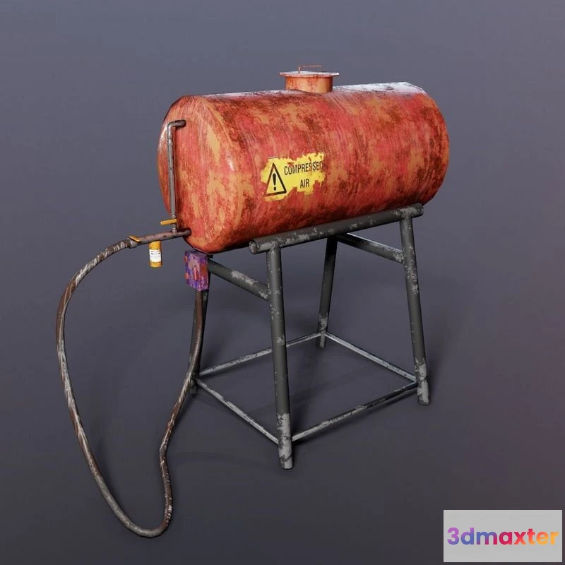 1521988 - PBR Game 3D Models - Air Tank 3D Max